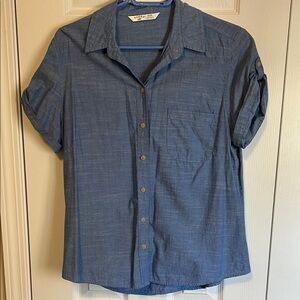 Riders By Lee Denim Blue Button Down Shirt